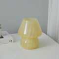Medieval French cream glass table lamp handmade glass table lamp 5