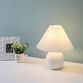 Pleated ceramic night light