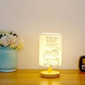 Cloth cover lamp wooden dimming LED