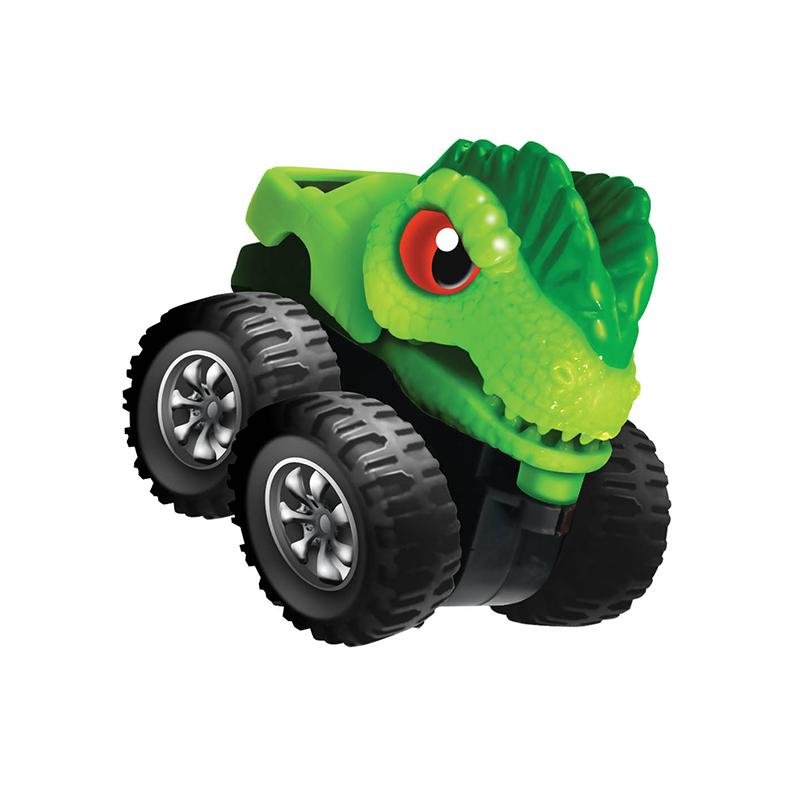 儿童恐龙仿真玩具小汽车 益智盲盒非回力惯性滑行卡通玩具车 4