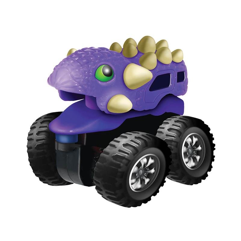 儿童恐龙仿真玩具小汽车 益智盲盒非回力惯性滑行卡通玩具车 5