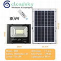 Solar Power LED Flood Light 45/80/150/300W with remote control 