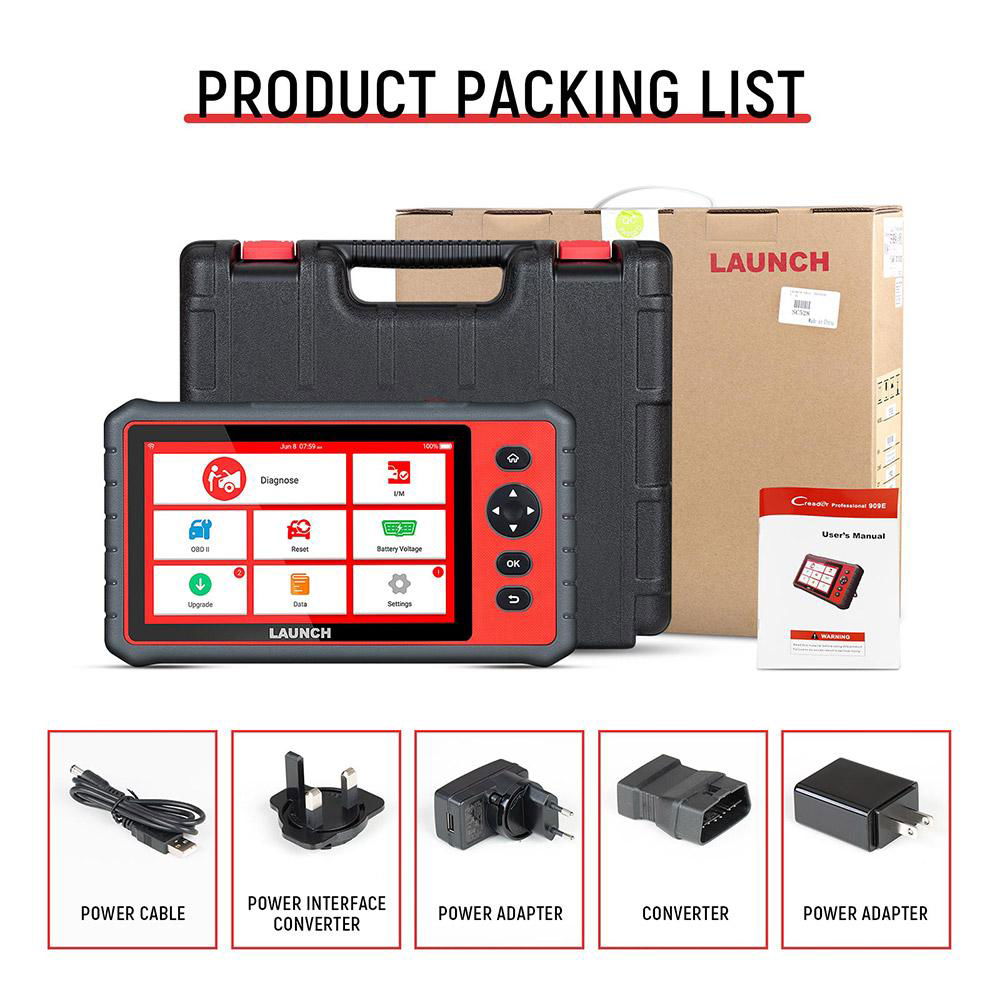 LAUNCH X431 CRP909E Full System Car Diagnostic Tool with 15 Reset Service  4