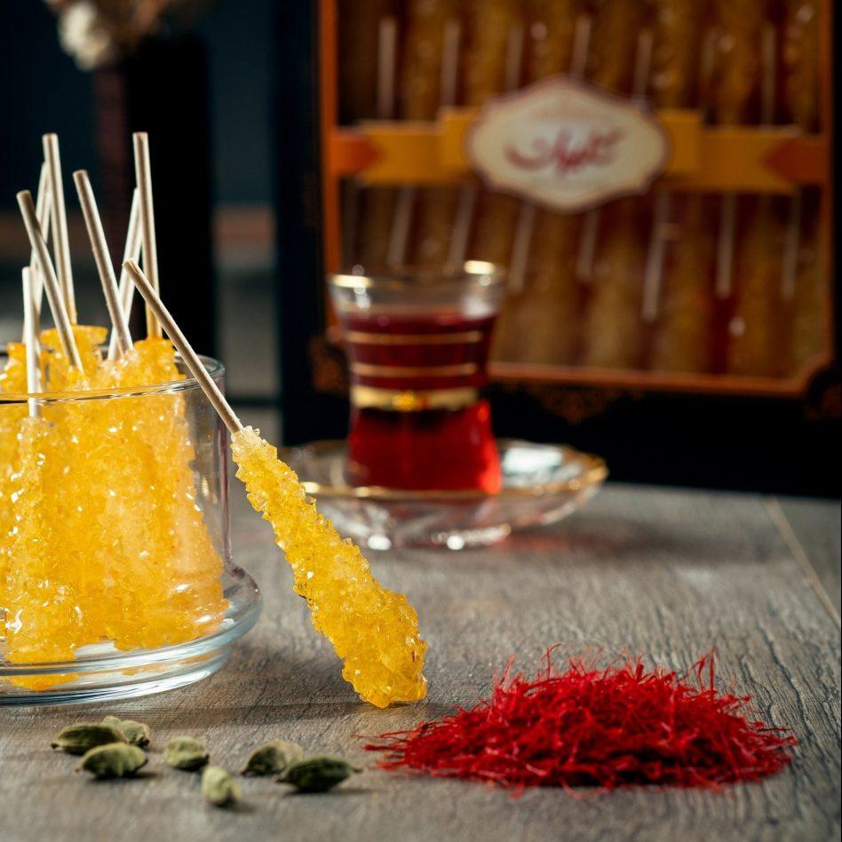 Saffron Rock Candy 16 sticks Goliran (Iran Manufacturer) Other Processed Food Processed