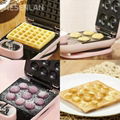Portable breakfast and snack toaster Waffle maker