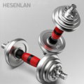 Dumbbells and barbell combinable set / Fitness - Bodybuilding equipment