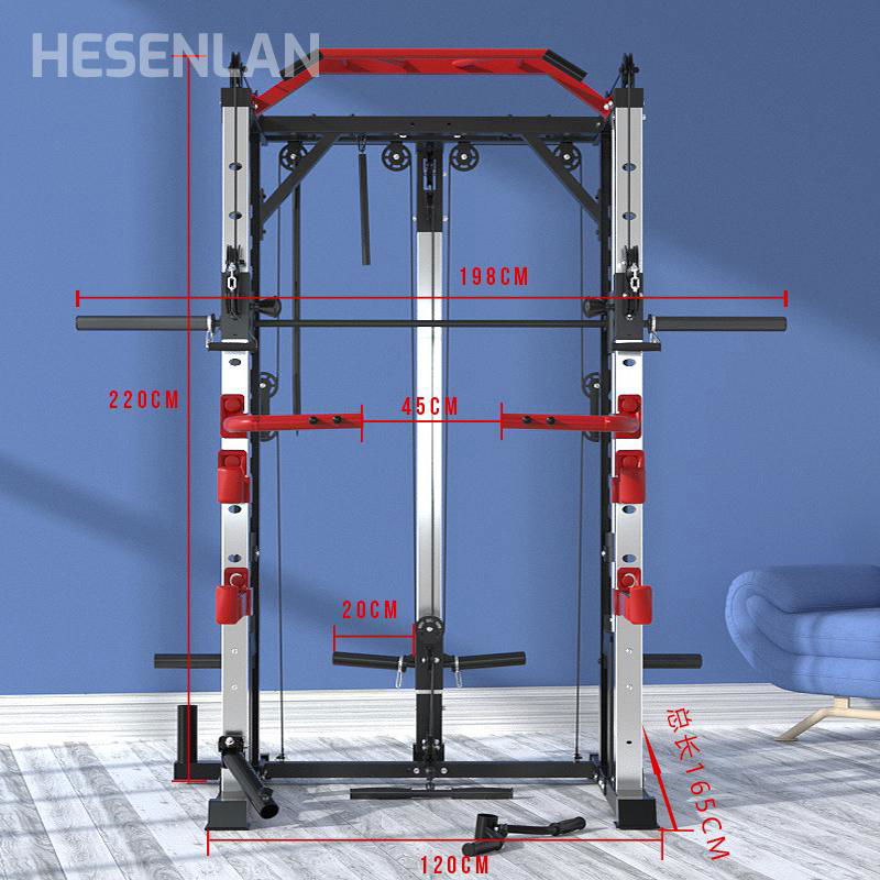 Smith machine All-in-one multi gym station / Fitness - Bodybuilding equipment 5