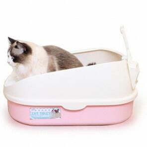 Plastic cat littler box,cat toilet with free plastc shovel, pet products  2