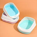 Plastic cat littler box,cat toilet with