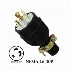 WJ-8331R 3P 30A 250V plug with lock industrial plug with ground wire plug