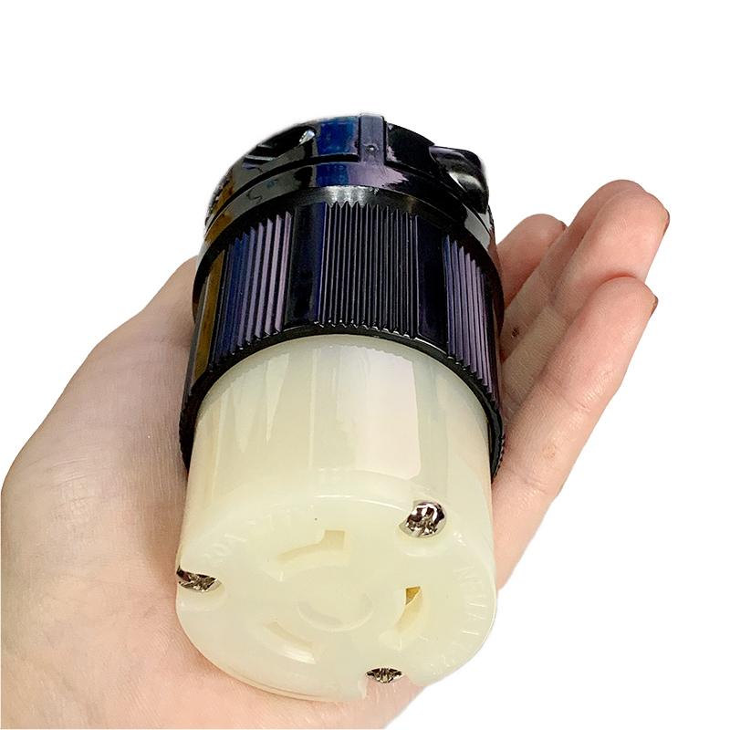 WJ-9325 NEMA L7-20引挂式防脱连接器 中间插座 20A 277V 5