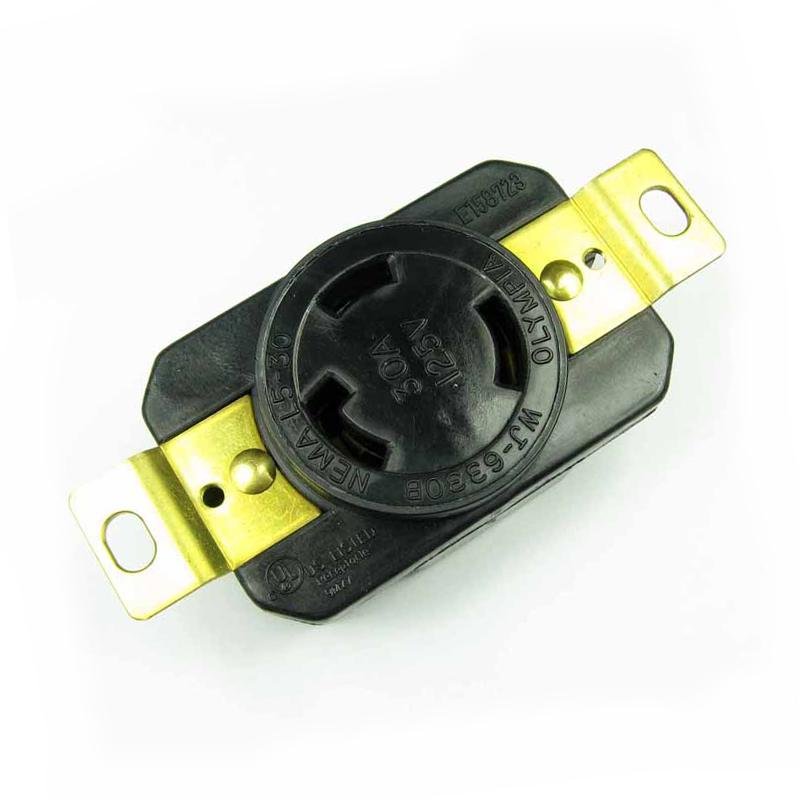 WJ-6330B NEMA L5-30R Anti-loose socket Industrial motor socket Lead-on socket 3
