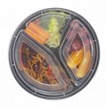 34oz Takeaway Bento Box Round Plastic 3