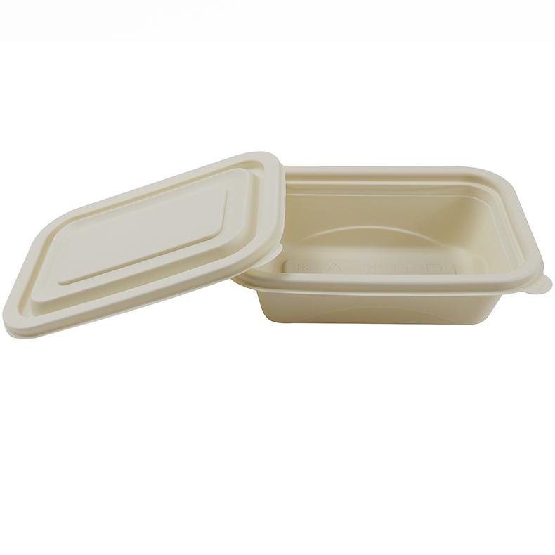 lunch boxe bento leakproof biodegradable food packing corn strach box
