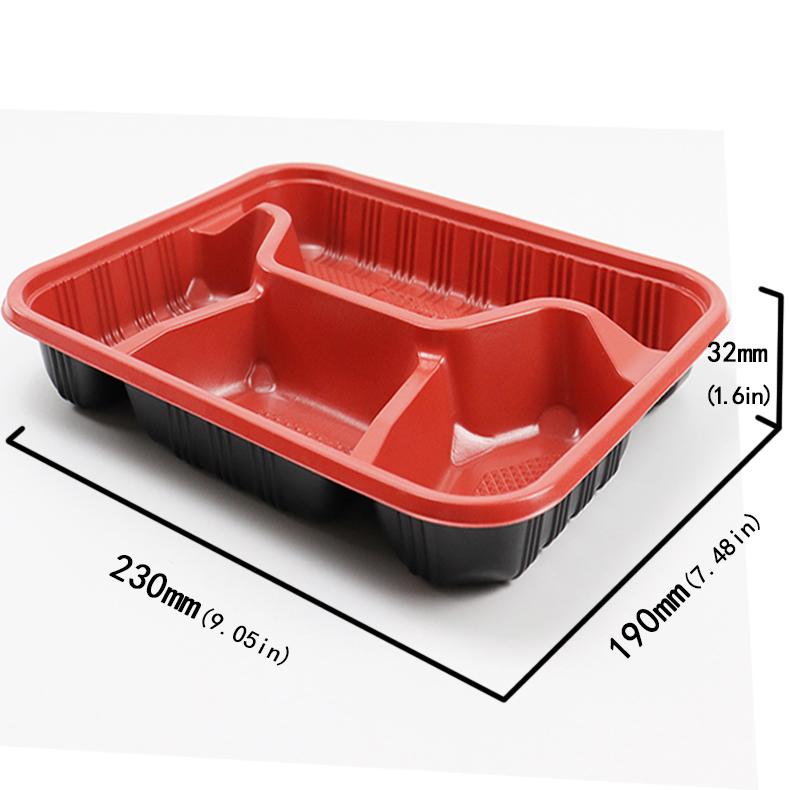 Take Away Plastic Meal Prep Container To Go Disposable Packaging Lunch Box 2