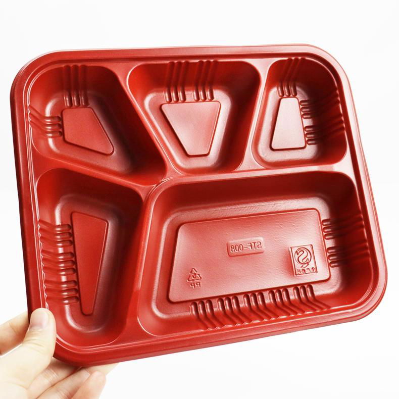 plastic disposable packaging lunch box with lids 2