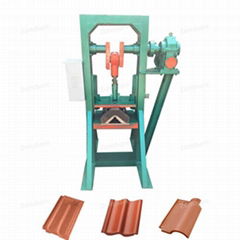 Semi-automatic clay tile machine