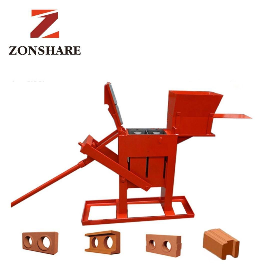 Zonshare manual compressed earth block making machine