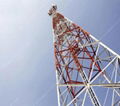 Galvanized Microwave Antenna And Communication Self Supporting Tower 2