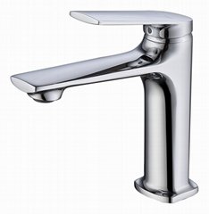 Solid Brass Chrome Bathroom Sink Faucet 