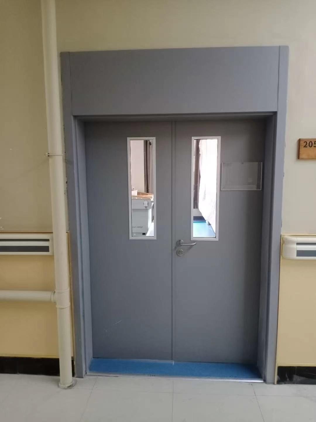供应医院手动平开门钢质门包套医用门可量尺 2