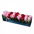 亞克力玫瑰花盒永生包裝盒禮品禮物盒子圓方形愛心形情人節鮮花店