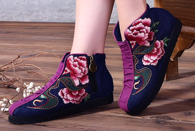 fashion embroidered shoes,casual shoes,china style shoes women footwear 4