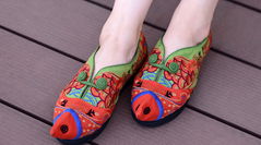 fashion embroidered shoes,casual shoes,china style shoes women footwear