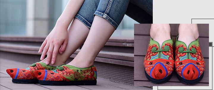 fashion embroidered shoes,casual shoes,china style shoes women footwear 4