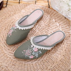 women fashion embroidered shoes,casual shoes,slipper shoes