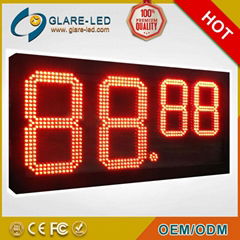 Outdoor Digital Fuel Price Signs Led Displays For Gas Station