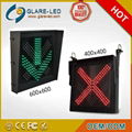 Motorway Red Cross Green Arrow Traffic Signal Lane Control Sign