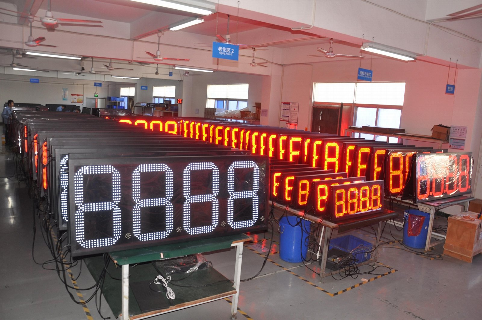 gas station products outdoor four number led gas Custom LED Gas Station Price  2