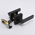 high quality Zinc Alloy Entry handle door lock, Matte Black 2