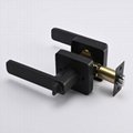 high quality Zinc Alloy Entry handle door lock, Matte Black 3