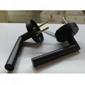 Matte Black door handle Modern slim Design door knob lock 4