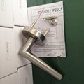 Matte Black door handle Modern slim Design door knob lock 6
