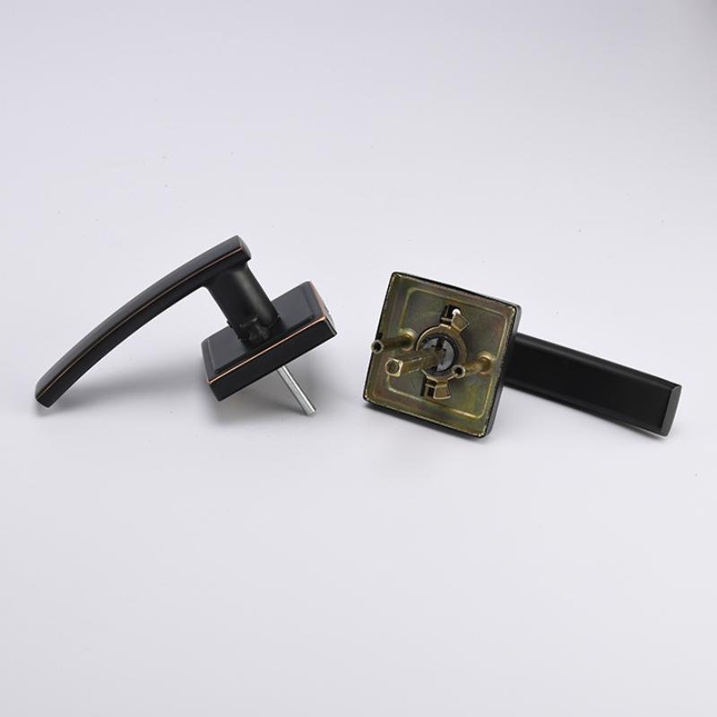 Zinc Alloy Heavy Duty Door Handle Keyless Lock Interior Push Button 5