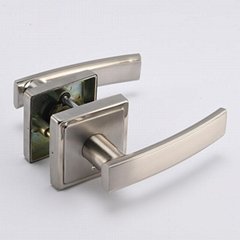Privacy door lever, Satin Nickel door knob door handle
