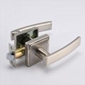 Privacy door lever, Satin Nickel door knob door handle 2