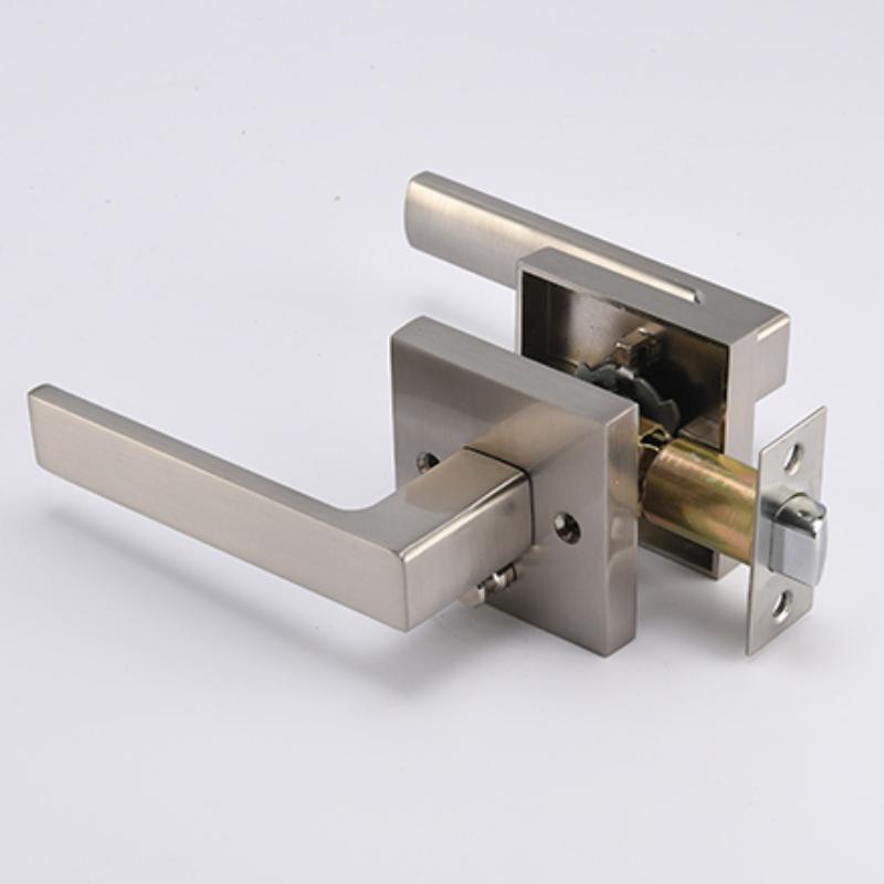 Heavy Duty high Garde door Handle with interior knob Unique push-button 3