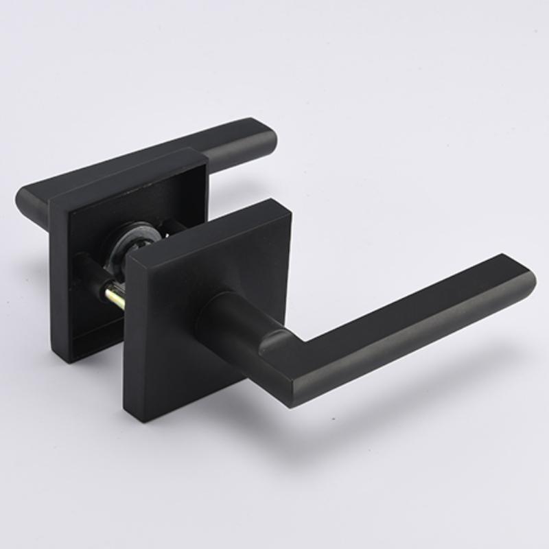 Contemporary Exterior Entry Door Handle Matte Black 50894BLPS