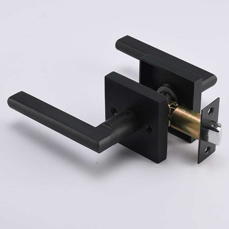 Contemporary Exterior Entry Door Handle Matte Black 50894BLPS