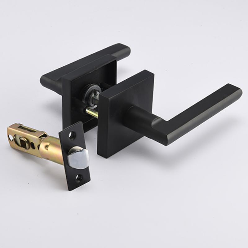 Contemporary Exterior Entry Door Handle Matte Black 50894BLPS