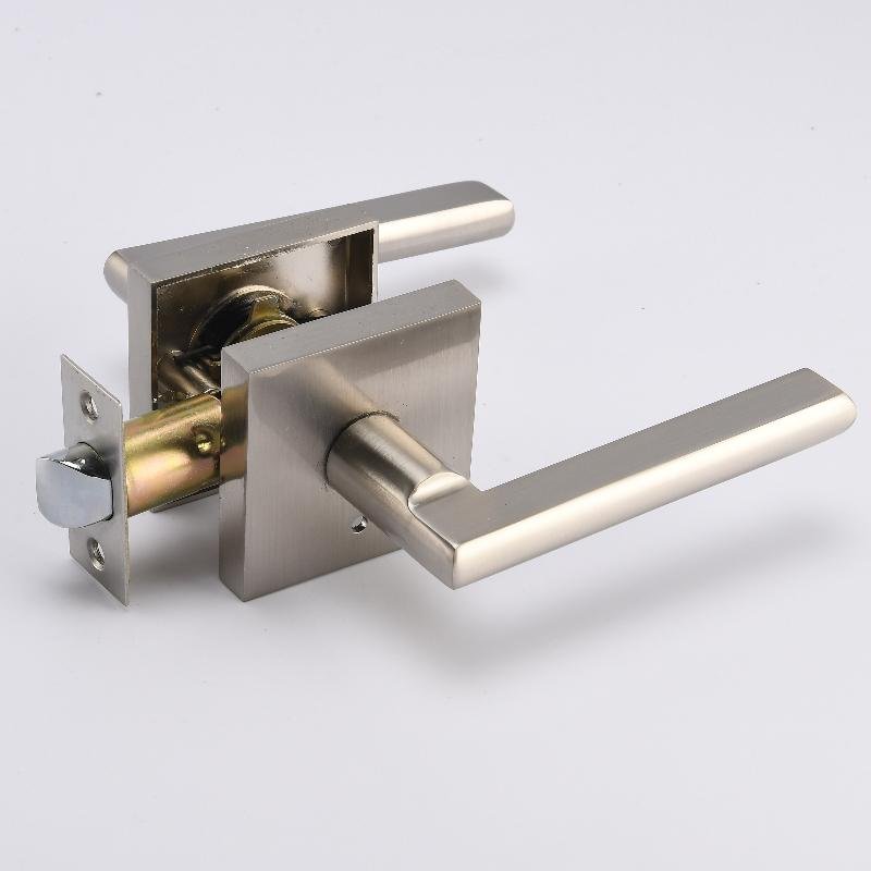 Privacy Lever Door Handle Lock Keyless Lock, Easy Open Locking Set 2