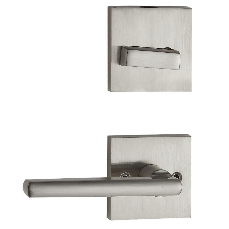 Modern Exterior Door Handle Set, Door Handle Lever and Single Cylinder Deadbolt 4