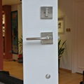 Modern Exterior Door Handle Set, Door Handle Lever and Single Cylinder Deadbolt