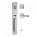 Heavy Duty Front Door Entry Tubular Lock,Single Cylinder Handle Set