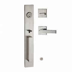Heavy Duty Front Door Entry Tubular Lock,Single Cylinder Handle Set