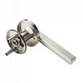 Heavy Duty Privacy Door Lever Handle Lock Unique Push Button Design  3